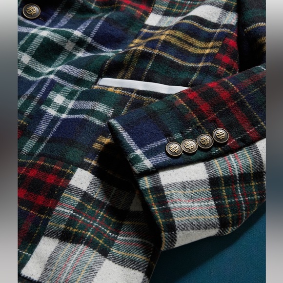 BR ATHLETICS PATCHWORK BLAZER NWT - Picture 4 of 5